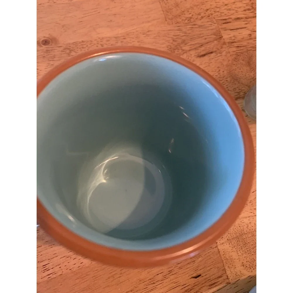 Vintage coffee mugs Southwestern Noritake Stoneware Boulder Ridge 3 Aqua Aztec - Picture 15 of 15